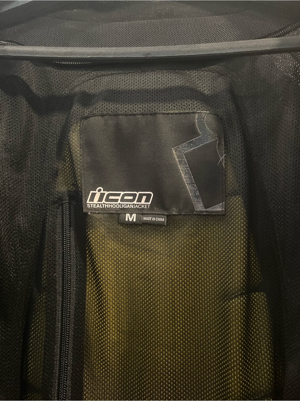ICON Men's Black Performance Zip Riding Jacket - Picture 4 of 4